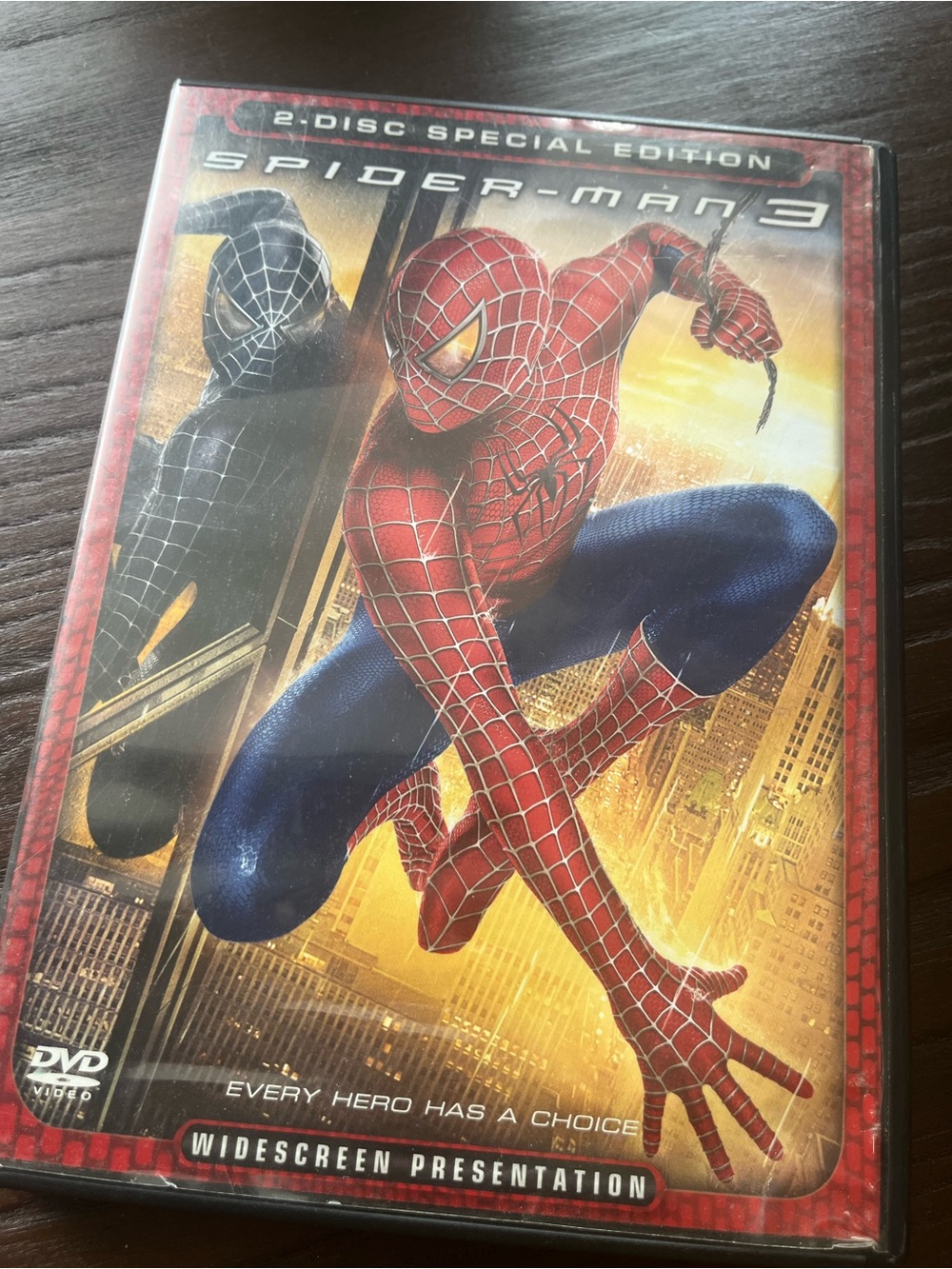 Spider-Man 3 DVD — Red & Blue Cover